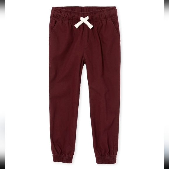 The Children's Place Other - The Children's Place Boys Woven Maroon Joggers Size 14